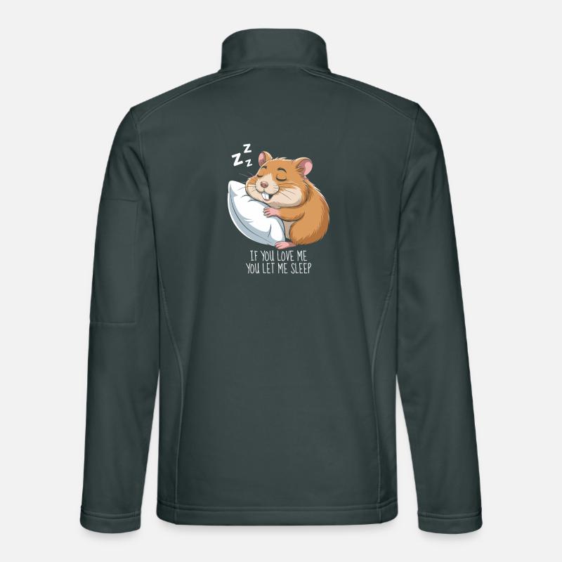 Hamster Schlafen Unisex Softshelljacke