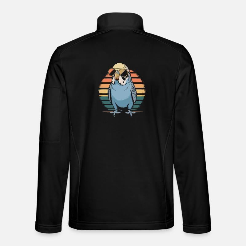 Colorful budgie Unisex Softshell Jacket