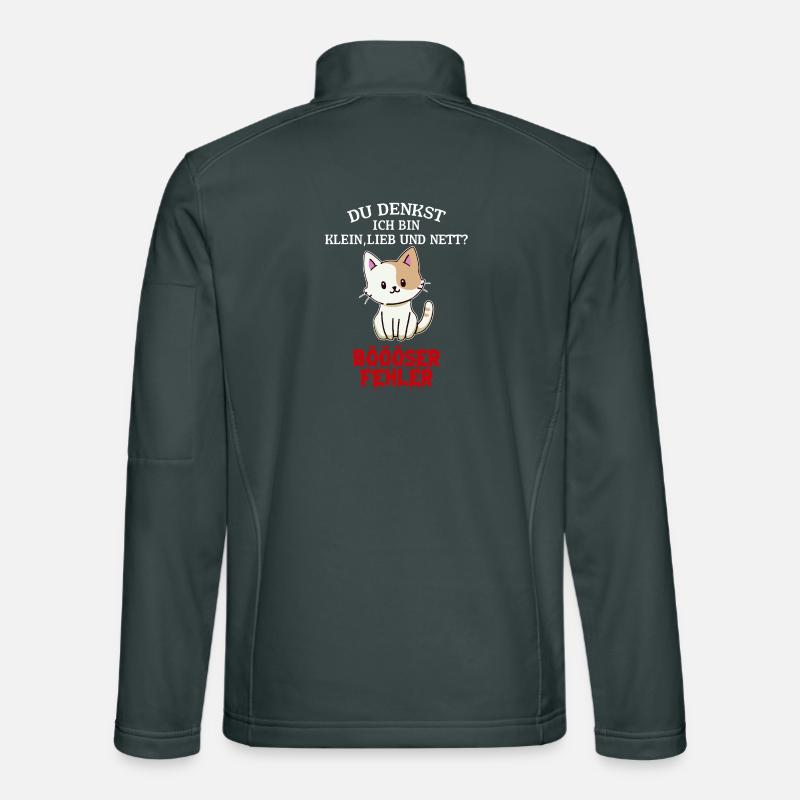 Cute Cat Funny Saying You Think I'm Small Unisex Softshell Jacket