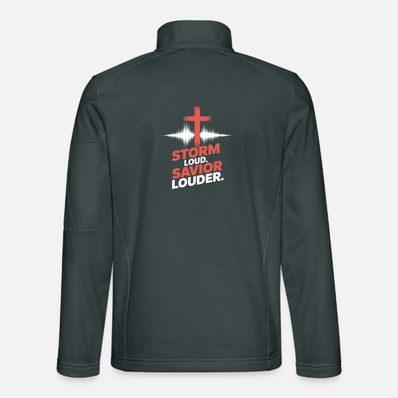 Storm Loud Savior Louder Praise Unisex Softshell Jacket
