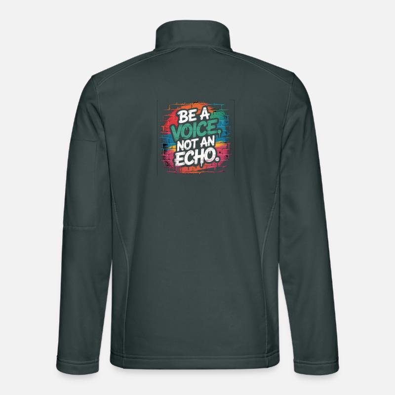 Be a Voice – Mutmacher Spruch im Retro Style Unisex Softshelljacke