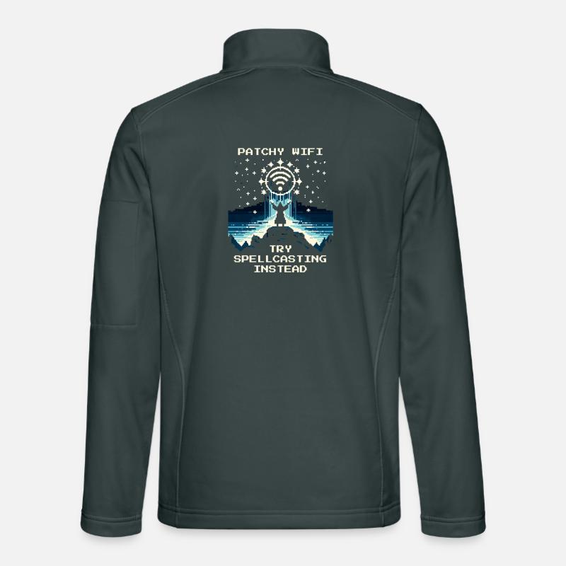 Wi-Fi weak? Magic instead of streaming | Nerd Joke Unisex Softshell Jacket