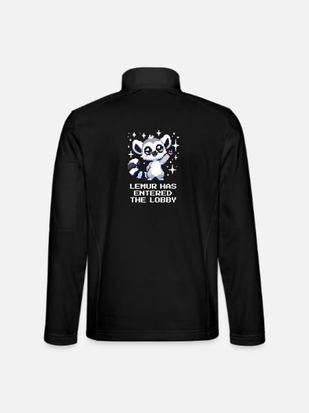 Lemur est entré dans le hall | Jeu - Veste en tissu softshell Unisexe - noir - Dos