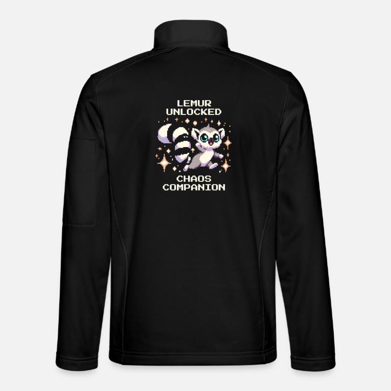 Lémurien débloqué | Compagnon du Chaos, RPG - Veste en tissu softshell Unisexe - noir