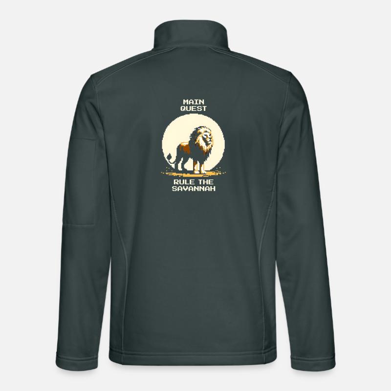 Main Quest: Savanne herrschen | Löwe Wildnis Unisex Softshelljacke