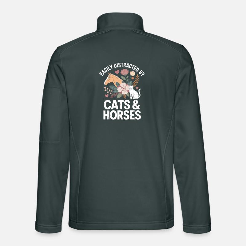 Cats & Horses Distraction Unisex Softshell Jacket