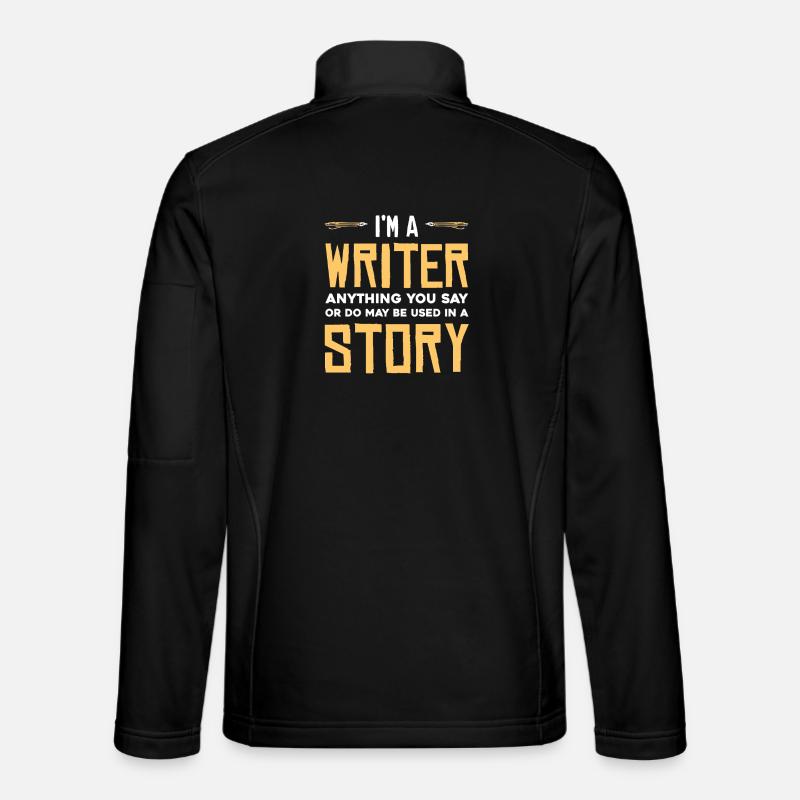 I'm a writer - Unisex Softshell Jacket - black