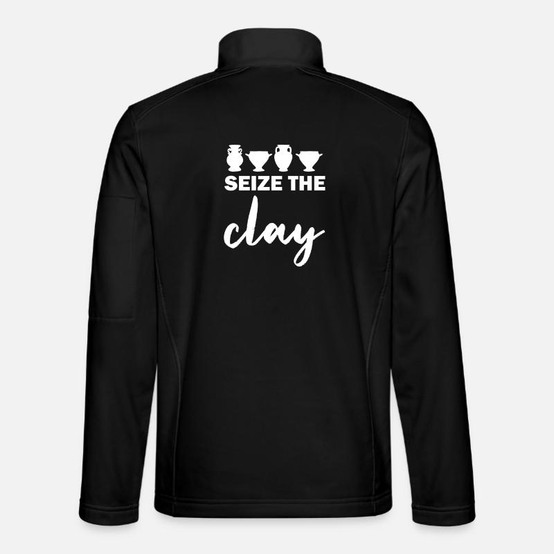 Seize The Day Trophy Silhouette - Unisex Softshell Jacket - black