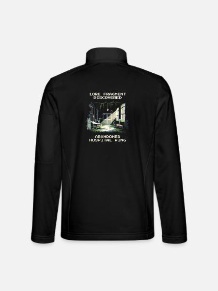 Lore gefunden: Verlassener Klinikflügel | Urban  - Unisex Softshelljacke - Schwarz - Hinten