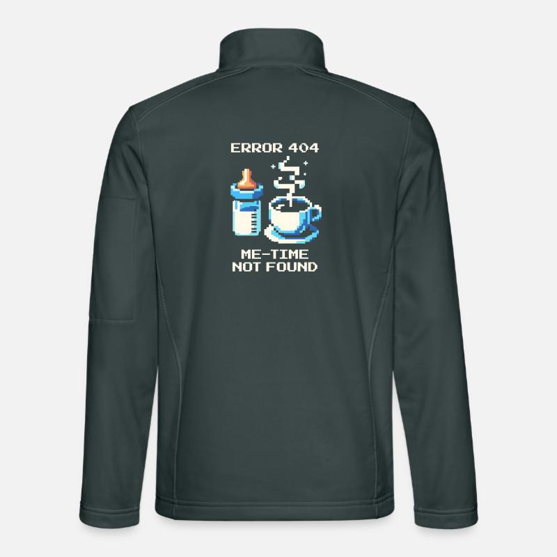 Error 404: Me-Time is missing | Mom, Coffee, Everyday Life Unisex Softshell Jacket