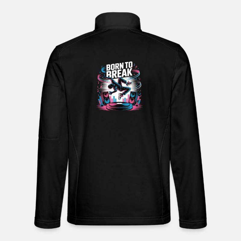 Streetdance Beat – Urban DJ Music Design - Unisex Softshell Jacket - black