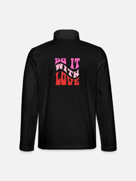 It It Love Retro Lettering - Unisex Softshell Jacket - black