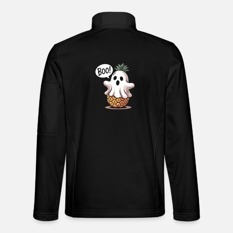 Ananas Geist Halloween - Unisex Softshelljacke - Schwarz