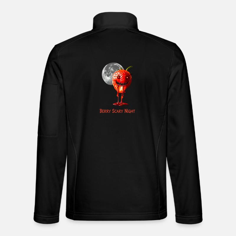 Strawberry Halloween Berry Scary Night - Unisex Softshell Jacket - black