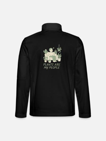 Pflanzen Sind Meine Freunde - Unisex Softshelljacke - Schwarz