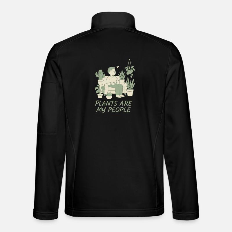 Plants are my friends - Unisex Softshell Jacket - black