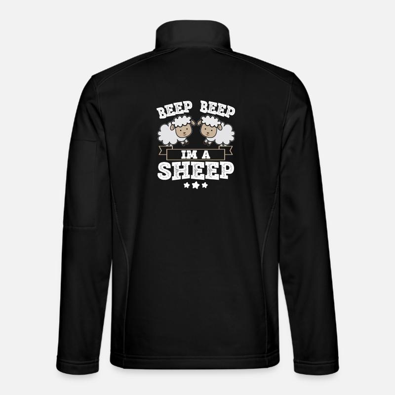 Beep Beep Im A Sheep - Unisex Softshelljacke - Schwarz
