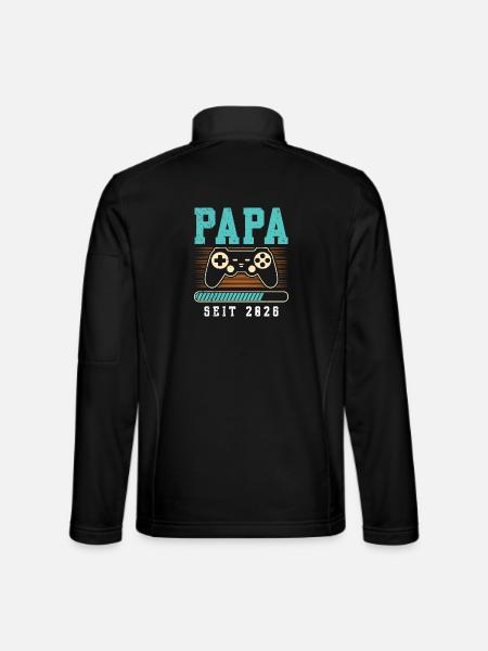 Father-to-be DAD SINCE 2026 Funny - Unisex Softshell Jacket - black