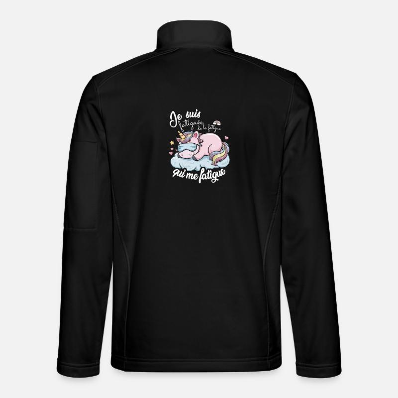 Humorous Burnout Work Tired Humor Unisex Softshell Jacket