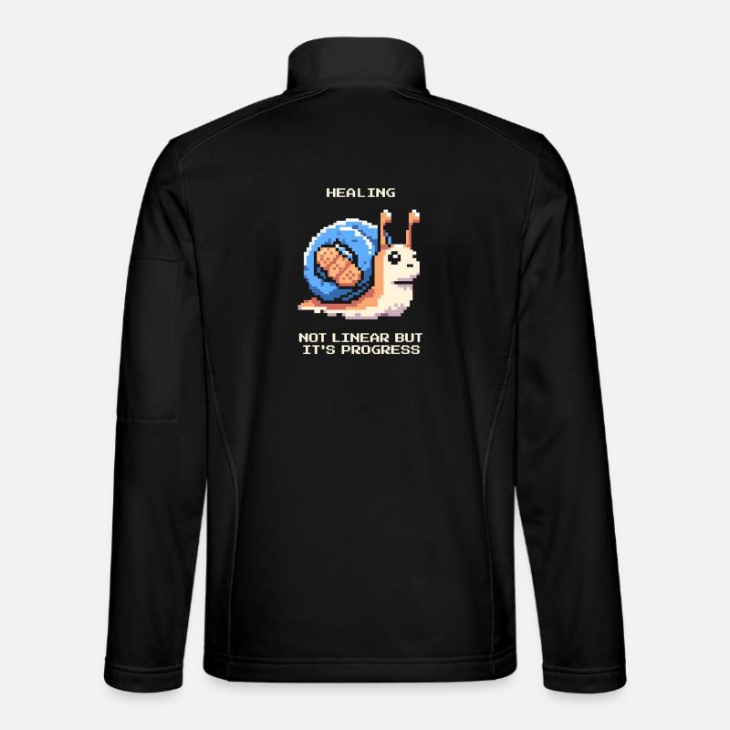 Heilung ist nicht linear | Fortschritt, Genesung Unisex Softshelljacke