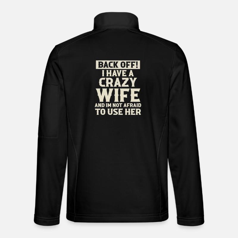 Wife Husband Partner - Unisex Softshell Jacket - black