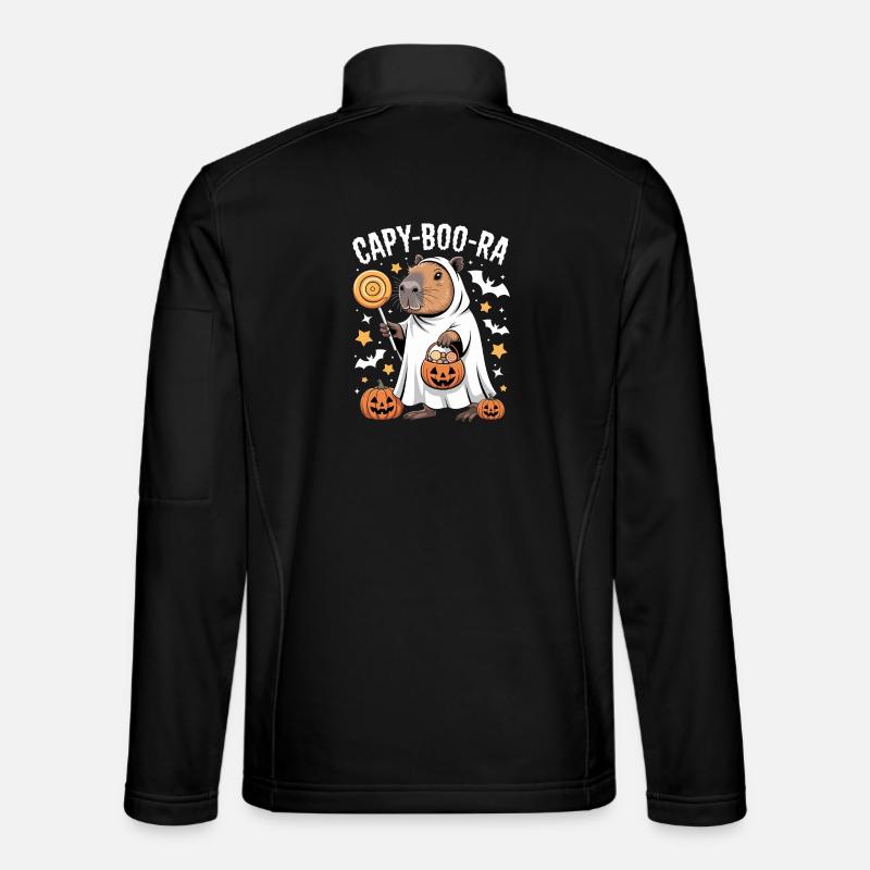Capybara Halloween Capy-Boo-Ra Costume - Unisex Softshell Jacket - black