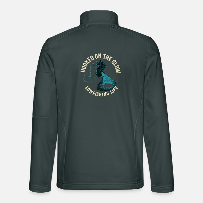 Hooked On The Glow Bowfishing Abenteuer Unisex Softshelljacke