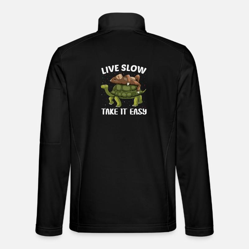 Turtle Sloth - Unisex Softshell Jacket - black