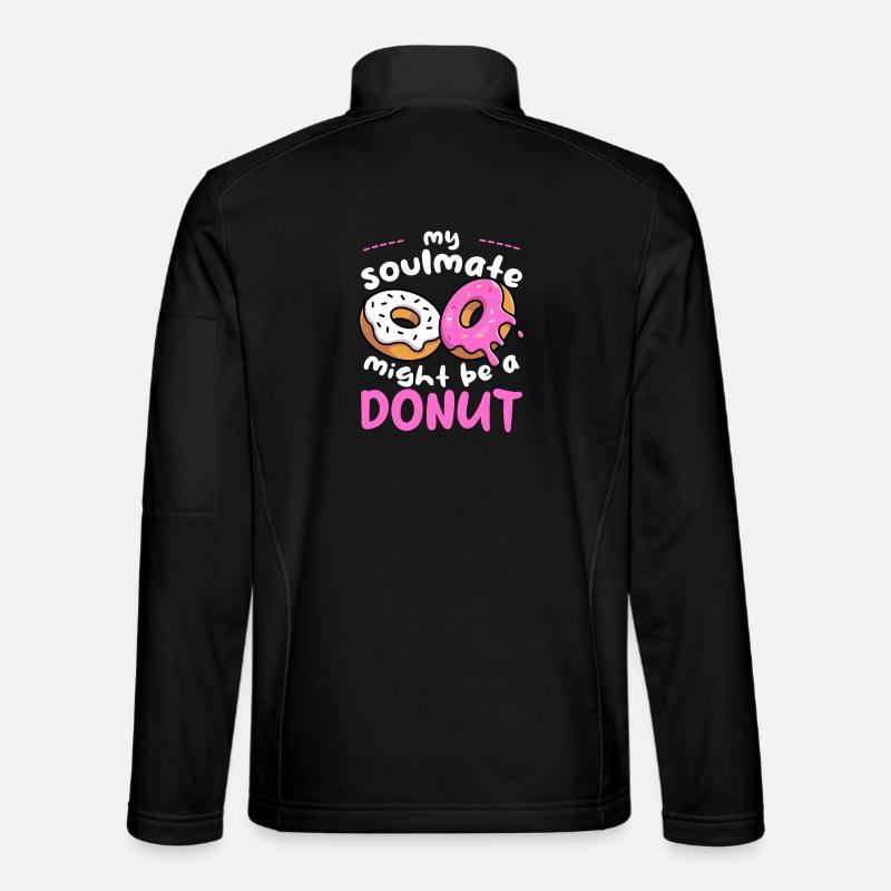 Mein Seelenverwandter Donut - Unisex Softshelljacke - Schwarz