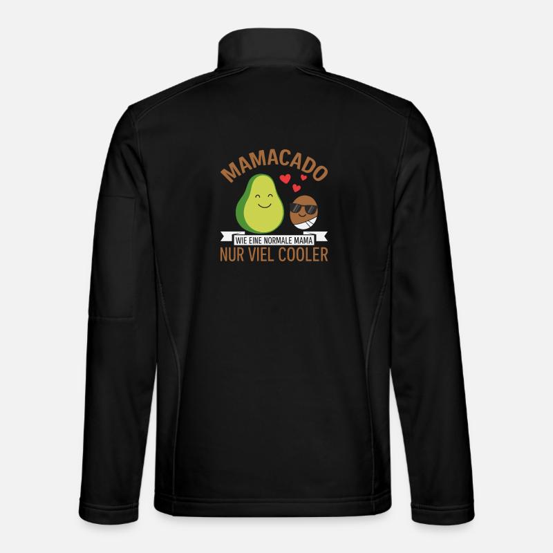 Future Mom MAMACADO MUCH COOLER Funny - Unisex Softshell Jacket - black