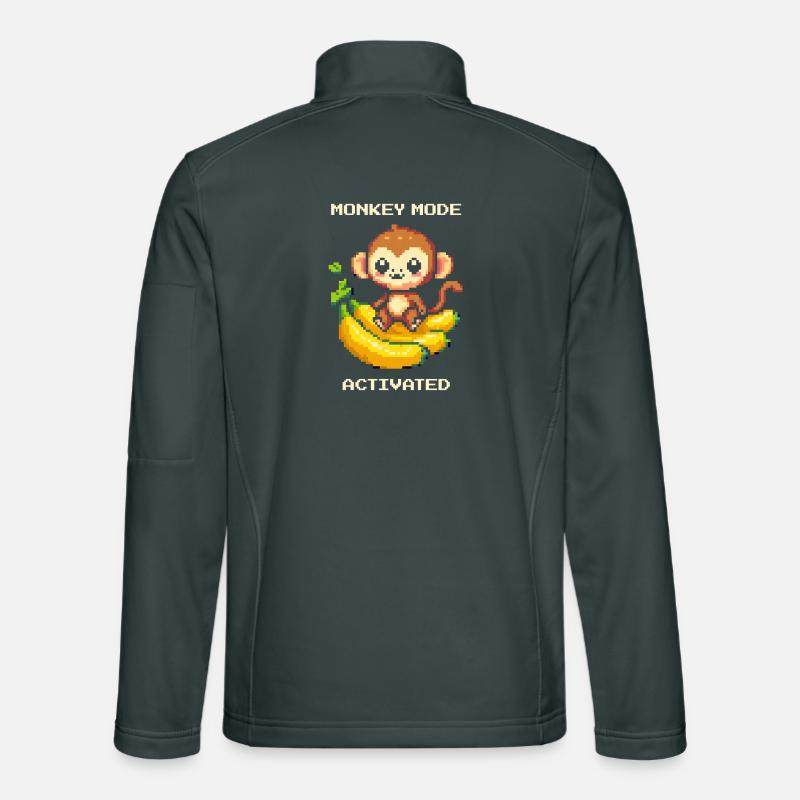 Mode Singe activé | Singe, Banane, Mignon Veste en tissu softshell Unisexe
