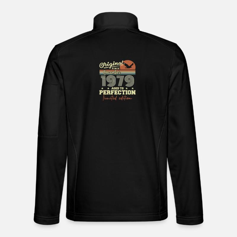 46th Birthday | Original December 1979 - Unisex Softshell Jacket - black