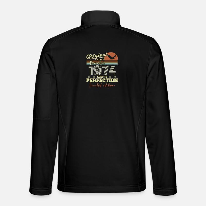 Anniversaire 51 ans | Originale Décembre 1974 Veste en tissu softshell Unisexe