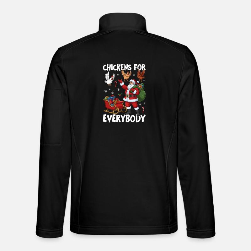 Chickens for Everybody - Unisex Softshelljacke - Schwarz