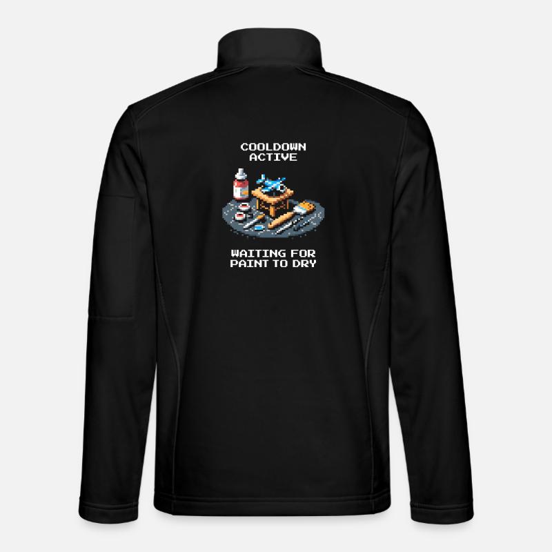 Cooldown: Paint Dries | Miniatures - Unisex Softshell Jacket - black