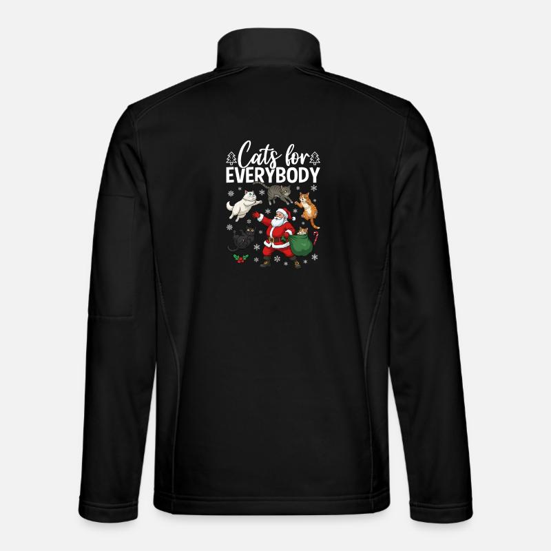 Cats for everybody - Unisex Softshell Jacket - black