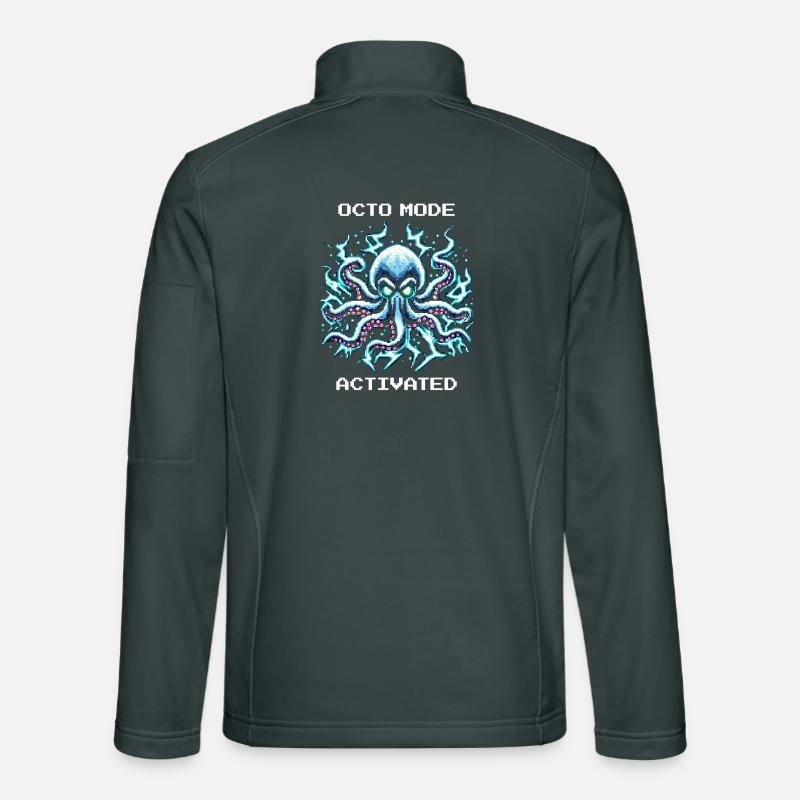 Mode pieuvre activé | Kraken Gaming Humour Veste en tissu softshell Unisexe
