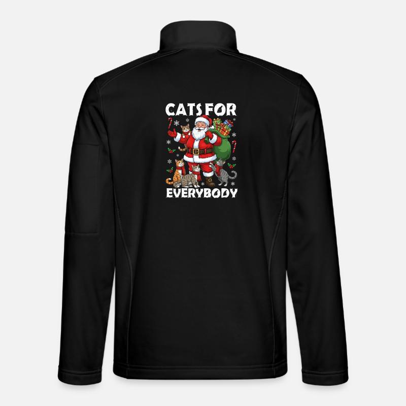 Cats for everybody - Unisex Softshell Jacket - black