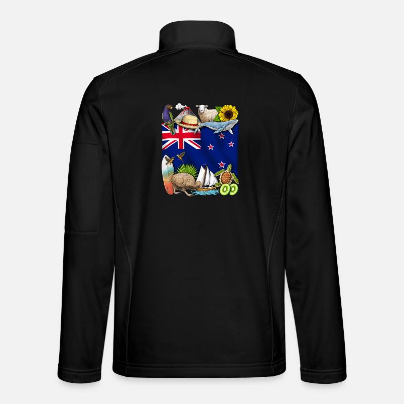 Neuseeländischer Stolz Unisex Softshelljacke