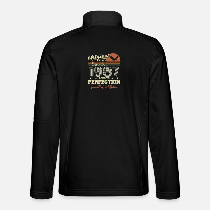 Anniversaire 38 ans | Originale Décembre 1987 Veste en tissu softshell Unisexe