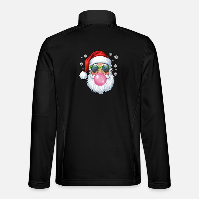 Weihnachtsmann Bubble Gum - Unisex Softshelljacke - Schwarz