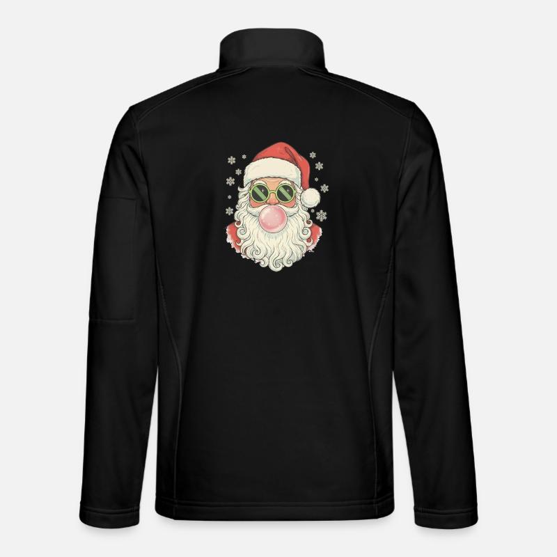 Santa Claus Bubble Gum - Unisex Softshell Jacket - black