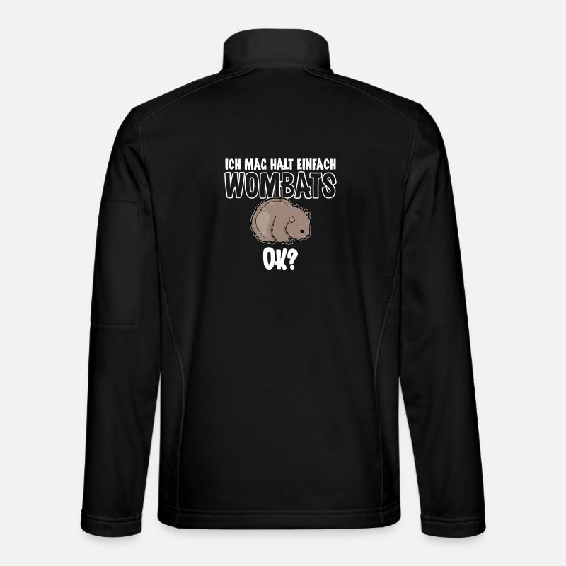 Wombat - Unisex Softshelljacke - Schwarz