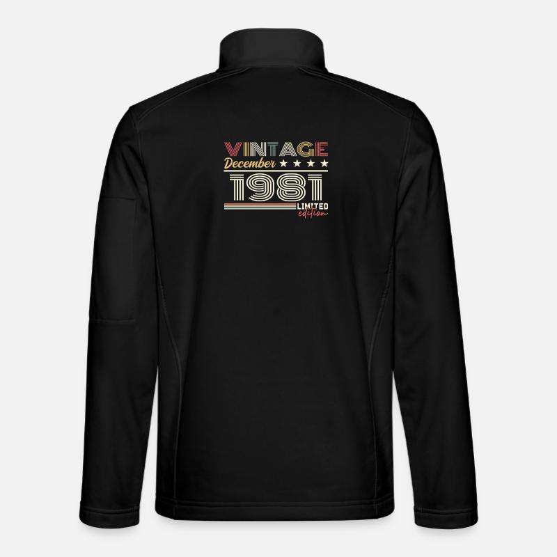 Cadeau Décembre 1981 - Veste en tissu softshell Unisexe - noir