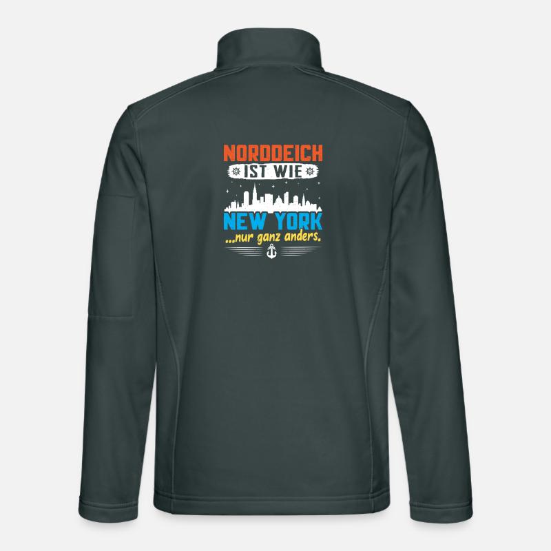 Norddeich, c'est comme New York, mais complètement différent. Veste en tissu softshell Unisexe