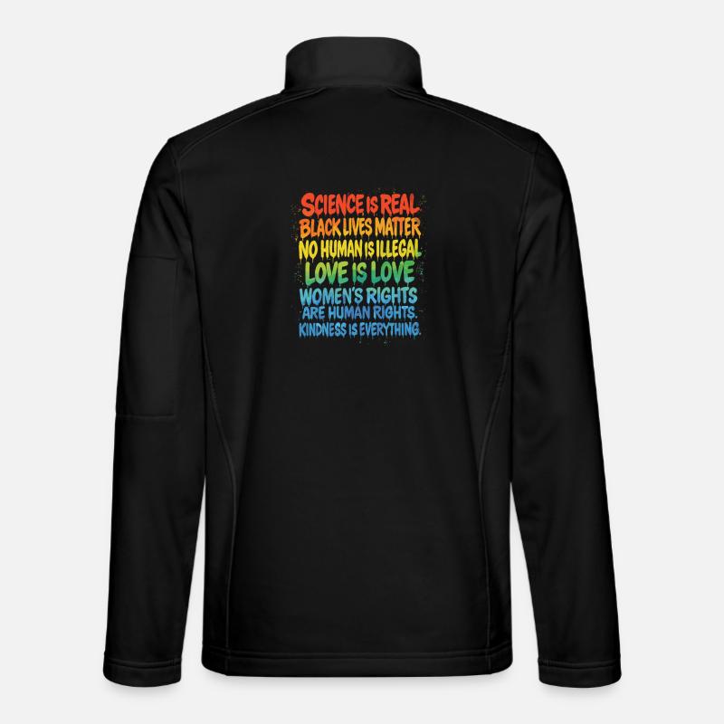 Rainbow Statement – Human Rights Pride Unisex Softshell Jacket