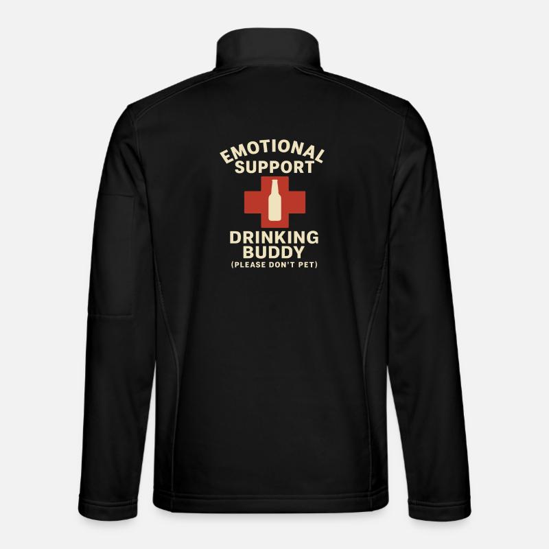 Soutien émotionnel Déclaration du compagnon de consommation Veste en tissu softshell Unisexe