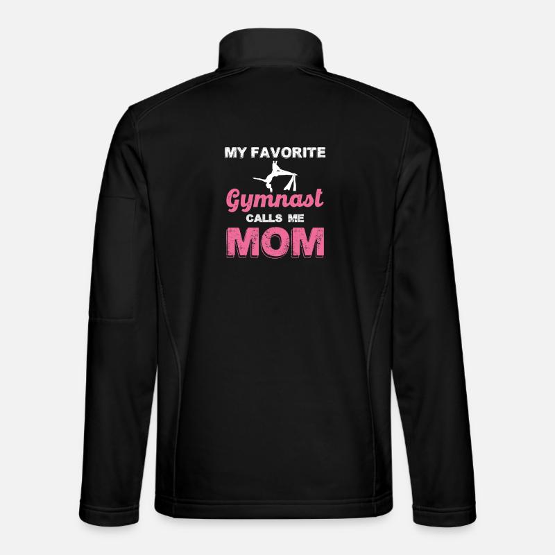 Gymnastin Mama Lieblingsmotiv - Unisex Softshelljacke - Schwarz