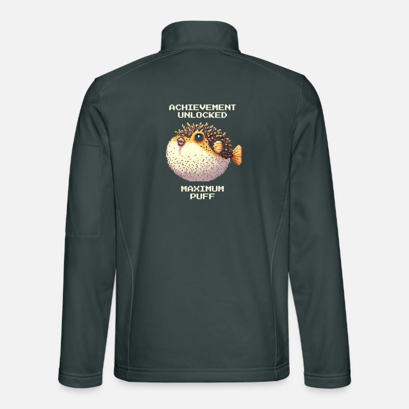 Achievement: Maximum Fluff | Puffer Fish RPG Unisex Softshell Jacket