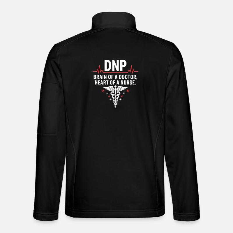 DNP Brain Heart Caregiver - Unisex Softshell Jacket - black